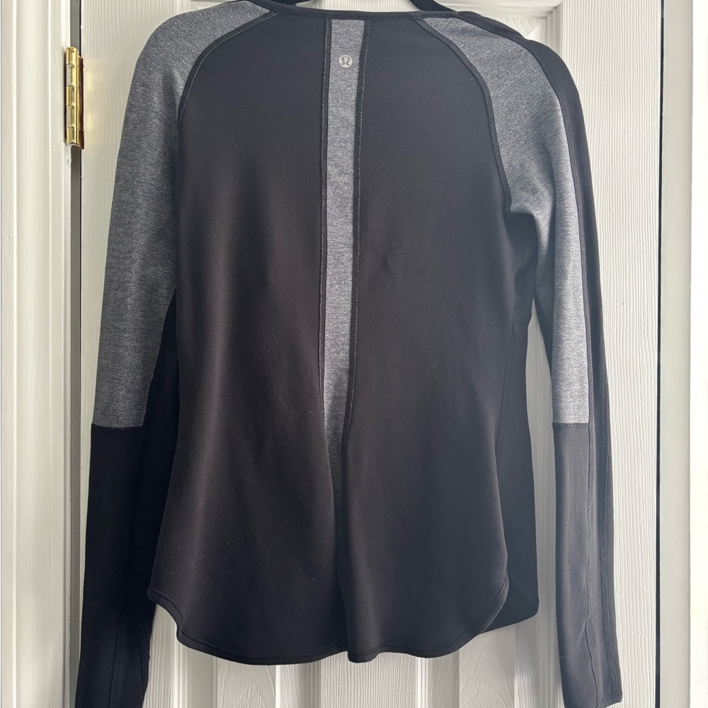 lululemon athletica Black and Gray Button Down Shirt